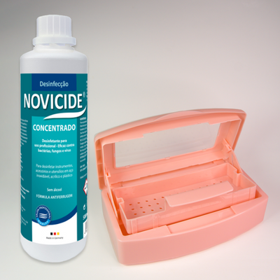 Kit Caixa de Desinfeção a Líquido + Concentrado Novicide 500ml
