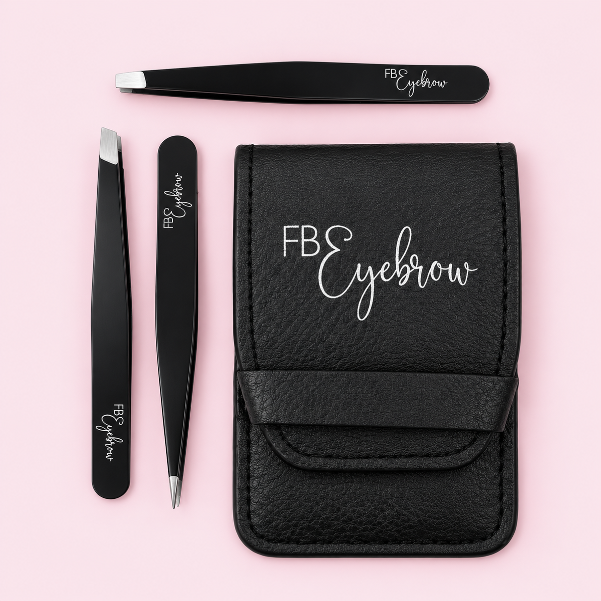 Kit FB Eyebrow Trio Essencial - Pinças para sobrancelhas