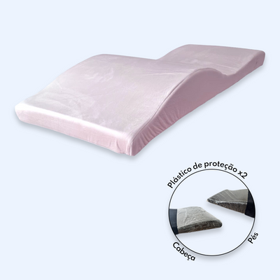Kit Capa + Plásticos de proteção para Colchão Ergonómico FB - Rosa