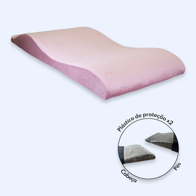 Kit Capa + Plásticos de proteção para Colchão Ergonómico FB - Rosa Velho