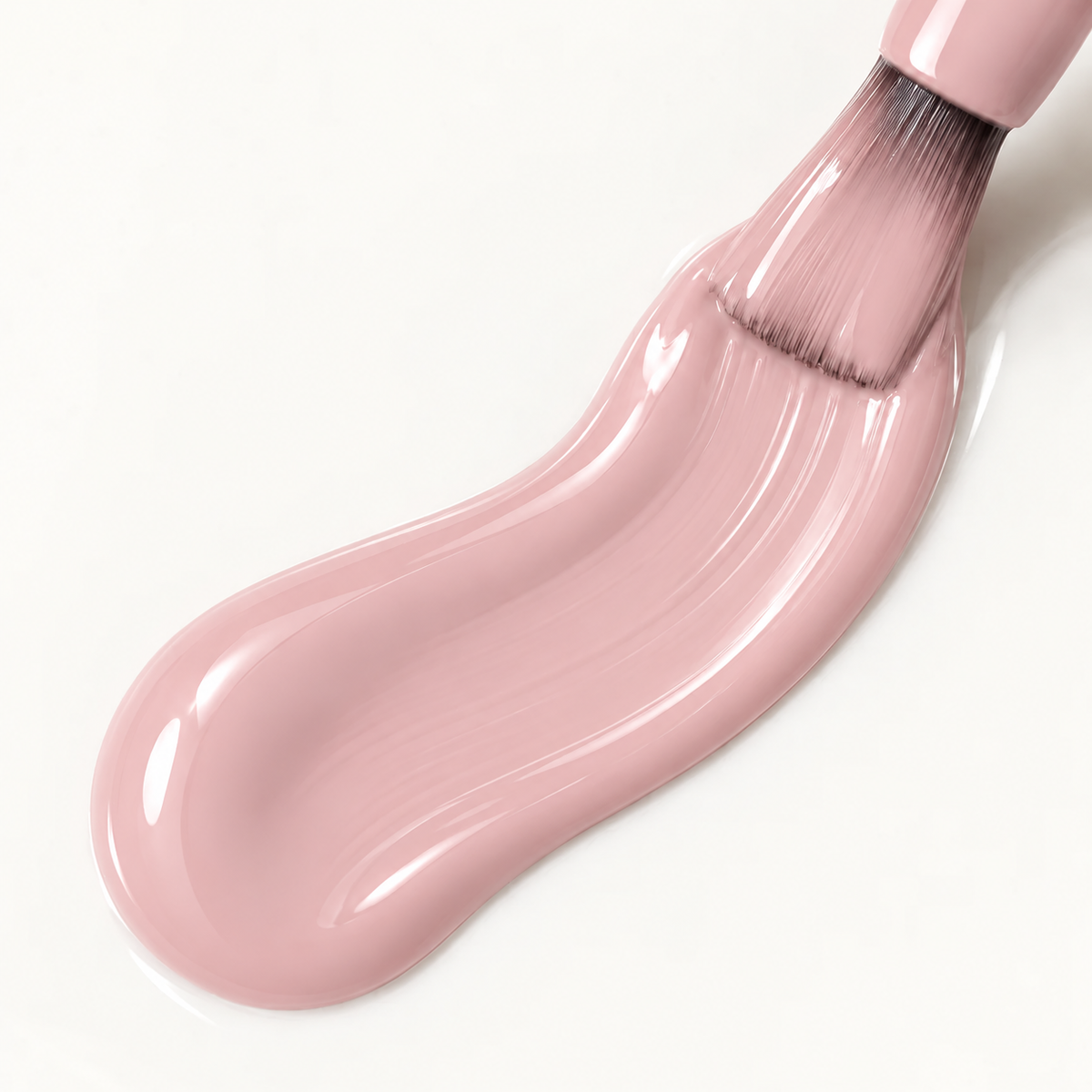 Liquid Polygel Dusty Rose Nude Black Milk, amostra de cor