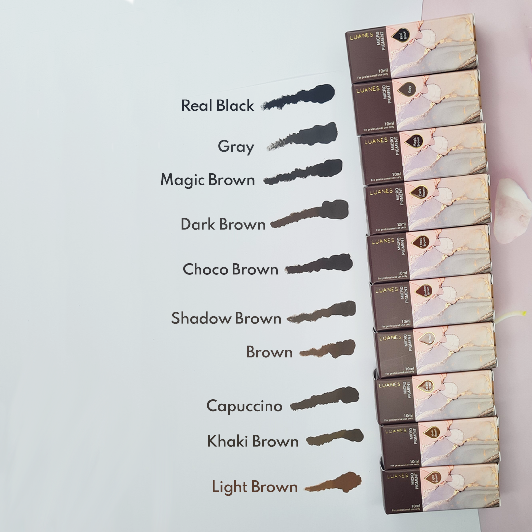 Luanes Micro Pigmento para Sobrancelhas - Real Black