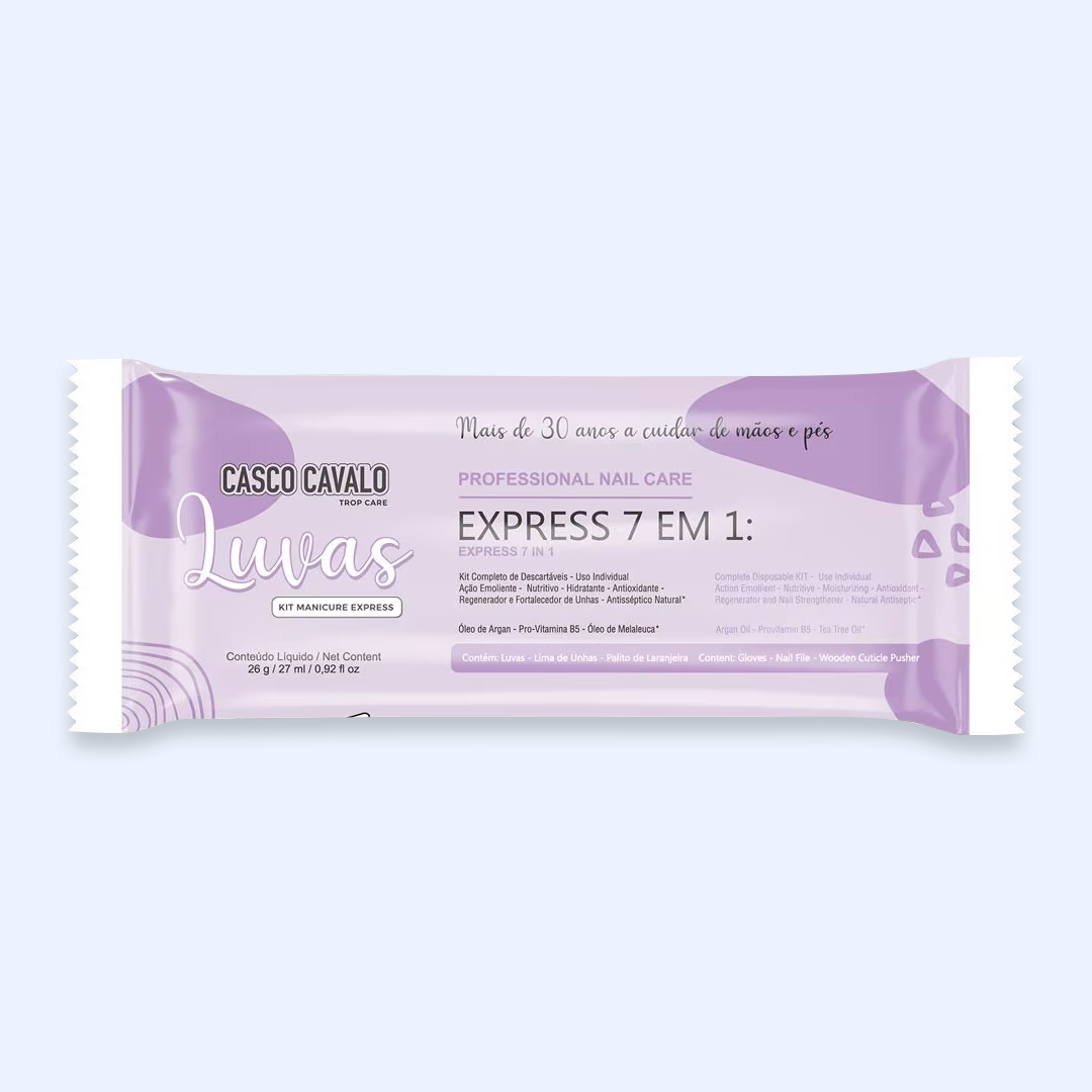 Luvas - Kit Manicure Express 7 em 1 Casco Cavalo