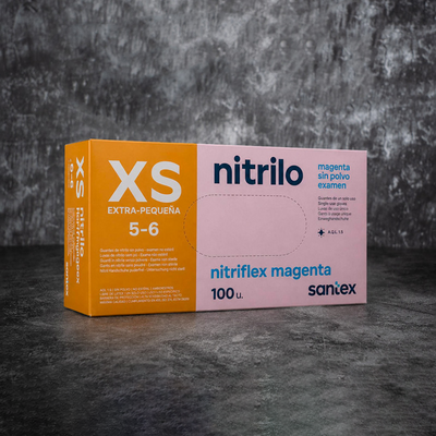 Luvas de Nitrilo Nitriflex Magenta - 100un