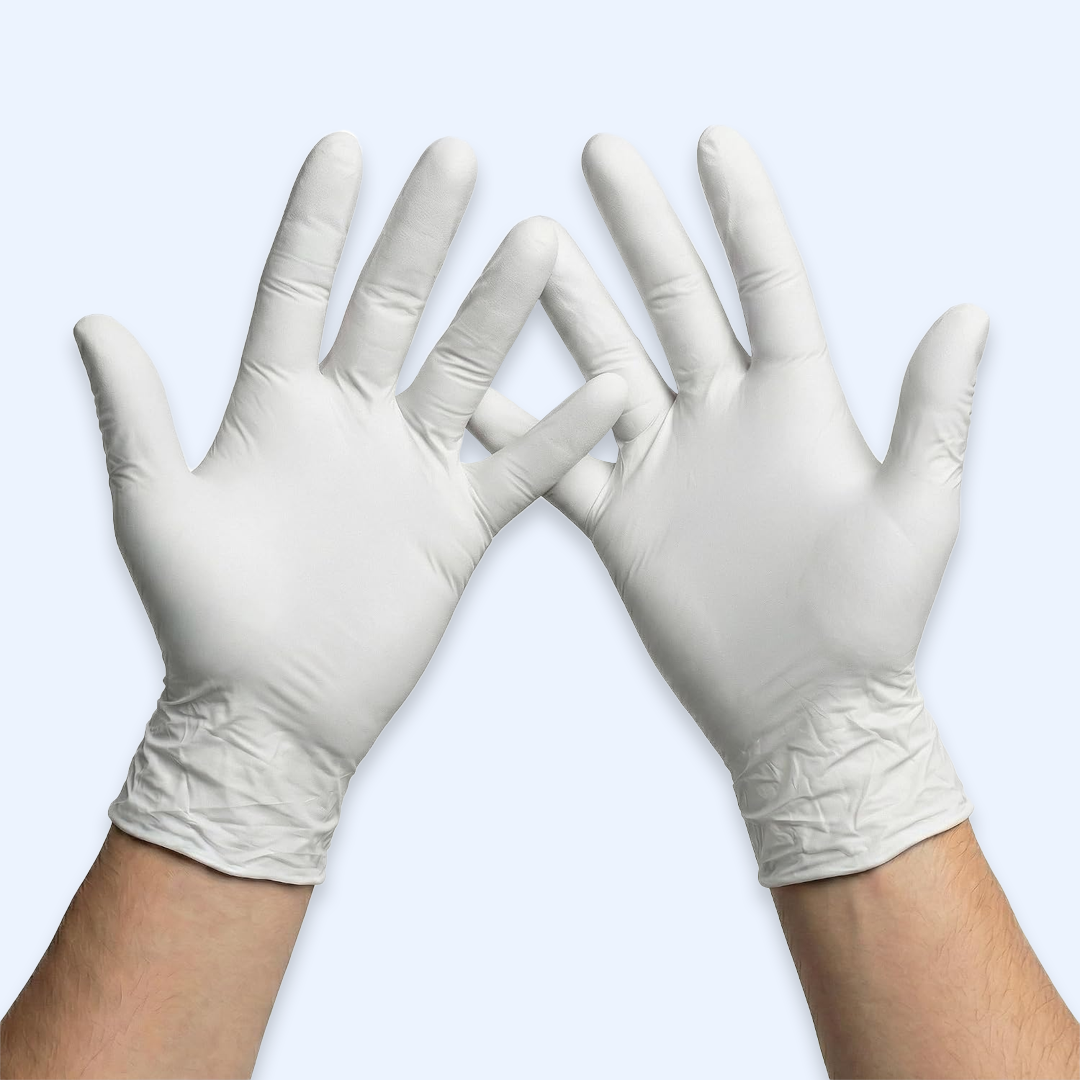 Luvas de Nitrilo Nitriflex Brancas - 100un