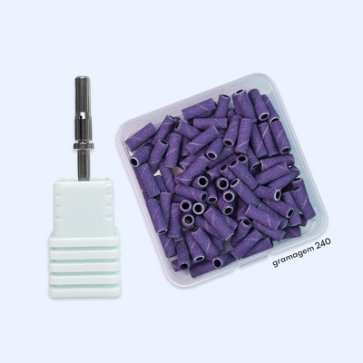 Kit Mandril Mini + Lixas descartáveis 3M Mini 3mm - 100 unidades