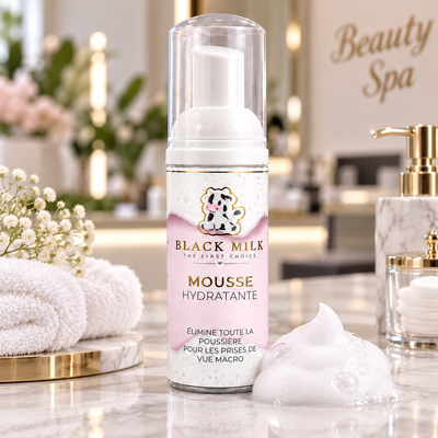 Mousse Hidratante Black Milk, detalhe do produto