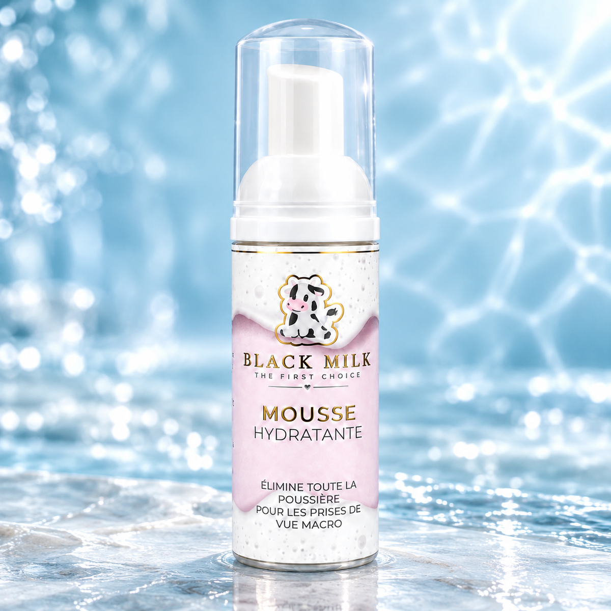 Mousse Hidratante Black Milk, ambiente de salão