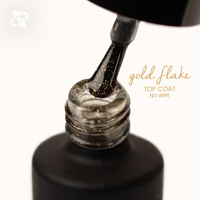 Gold Flake No Wipe Top Coat 15ml