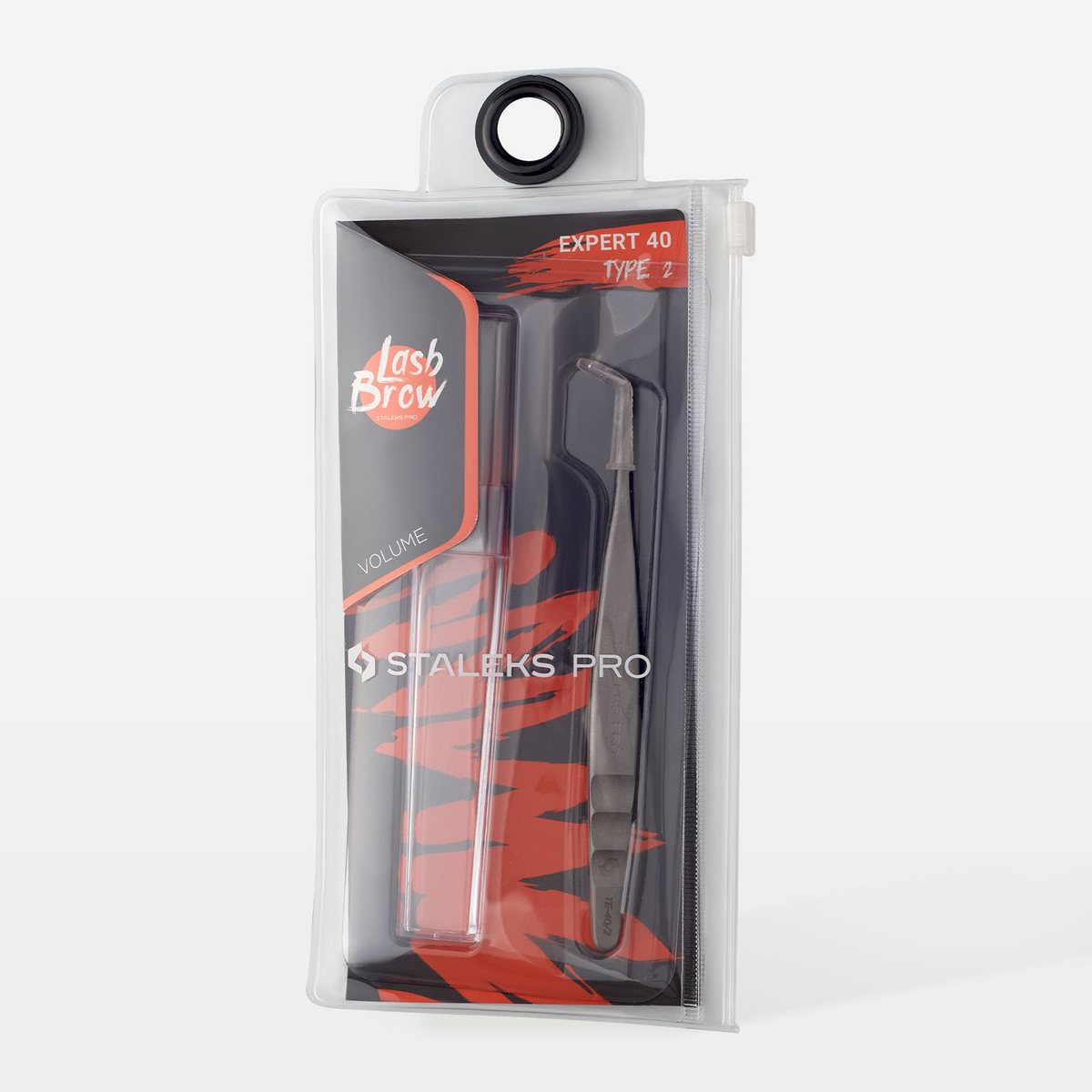 Pinça para extensão de pestanas Staleks EXPERT 40 TYPE 2