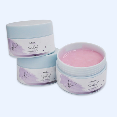 Polygel Sparkling 50g - Algodão Doce