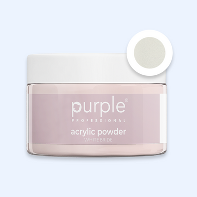 Queen Acrylic Powder White Bride - Purple