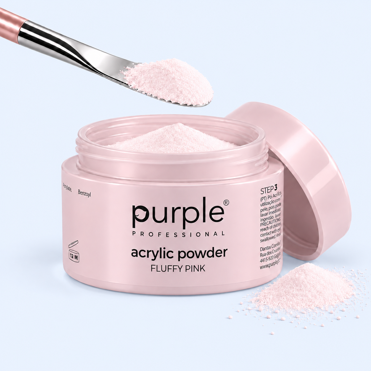 Queen Acrylic Powder Fluffy Pink - Purple