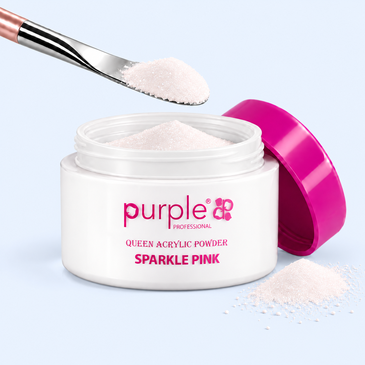 Queen Acrylic Powder Sparkle Pink - Purple