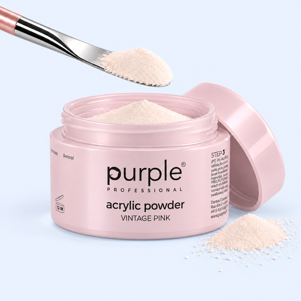Queen Acrylic Powder Vintage Pink - Purple