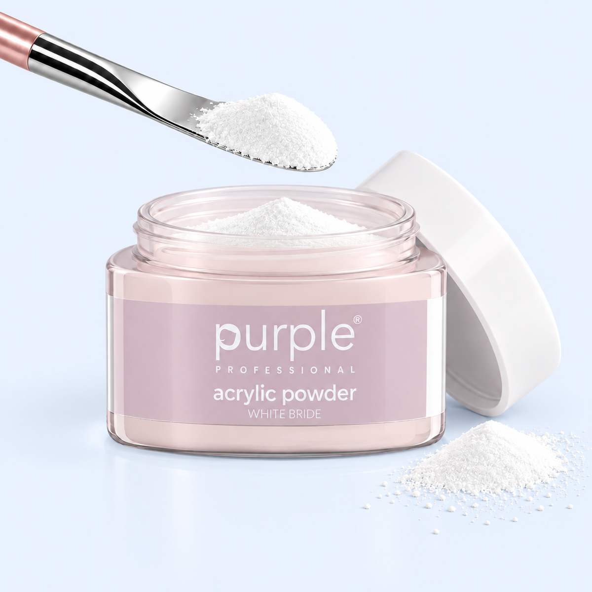 Queen Acrylic Powder White Bride - Purple