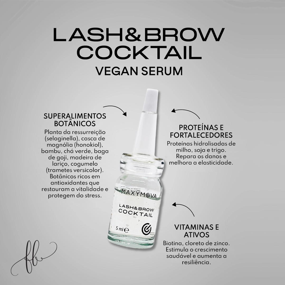 Kit Individuais Supreme 10ml + Lash & Brow Cocktail 5ml Maxymova