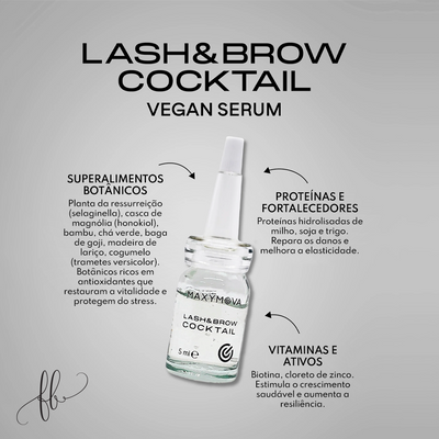Kit Individuais Supreme 10ml + Lash & Brow Cocktail 5ml Maxymova