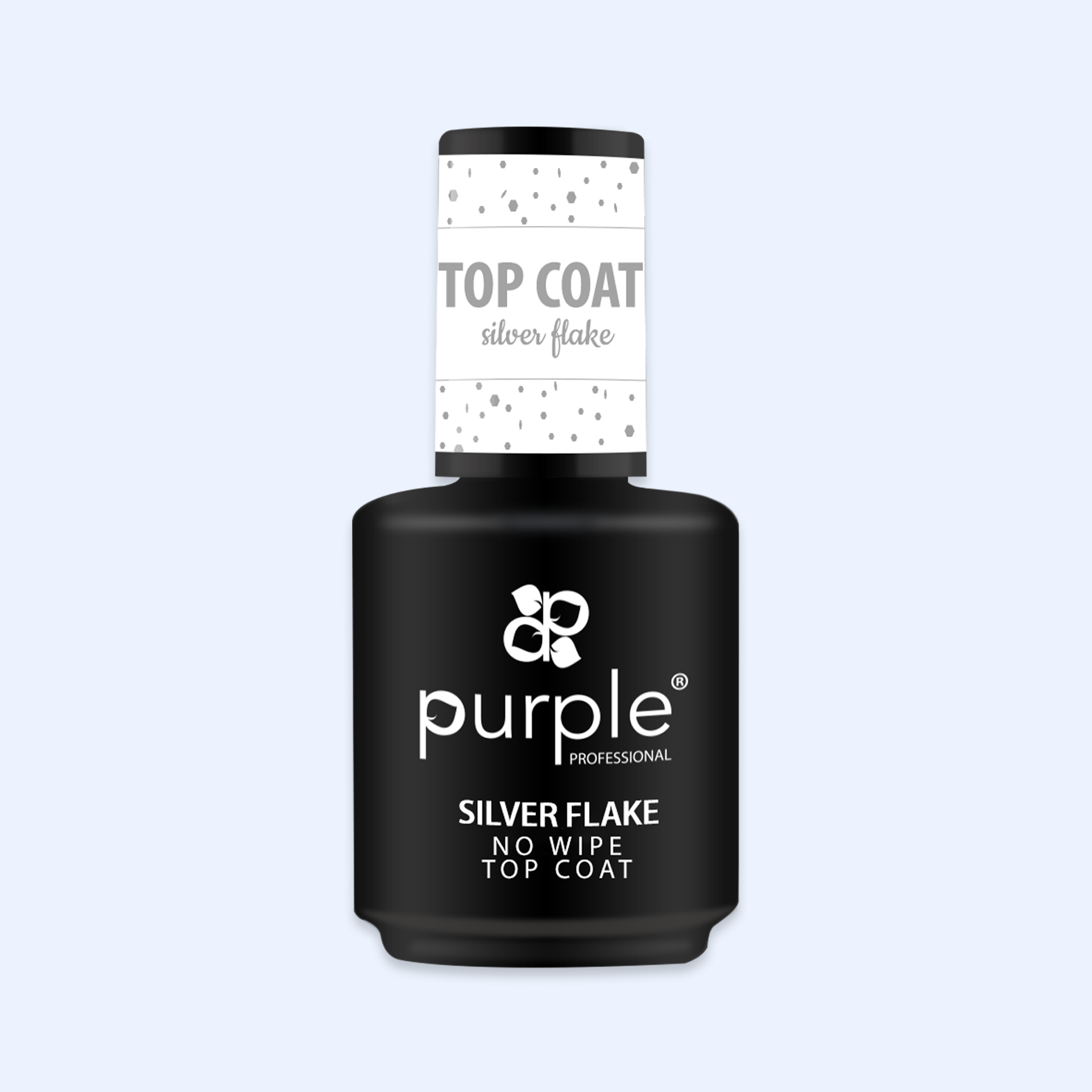 Silver Flake - Top Coat No Wipe Purple