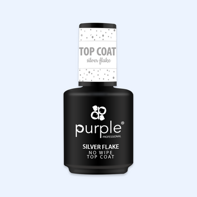 Silver Flake No Wipe Top Coat 15ml