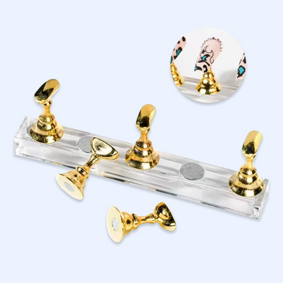 Suporte para tips de nail-art com base magnética
