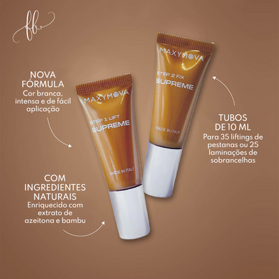Kit Individuais Supreme 10ml - Lash & Brows Maxymova