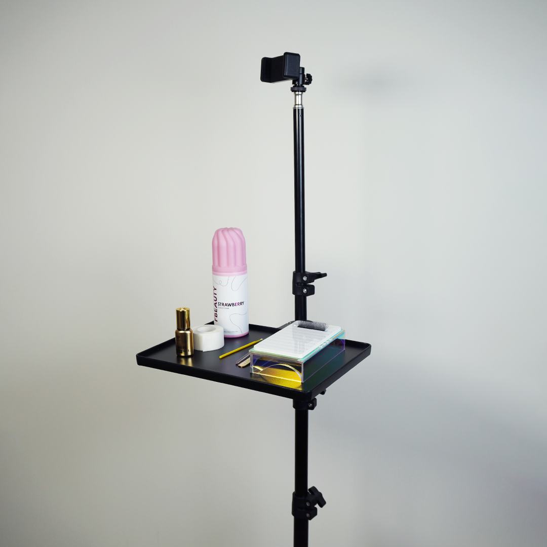 Kit Tripé para telemóvel com Tabuleiro