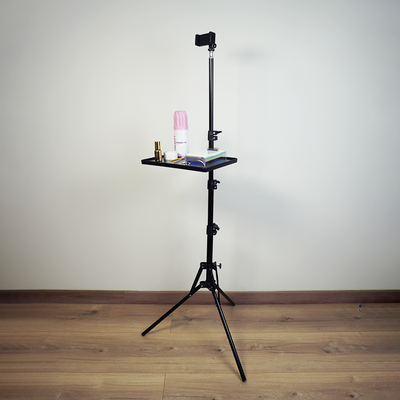 Kit Tripé para telemóvel com Tabuleiro