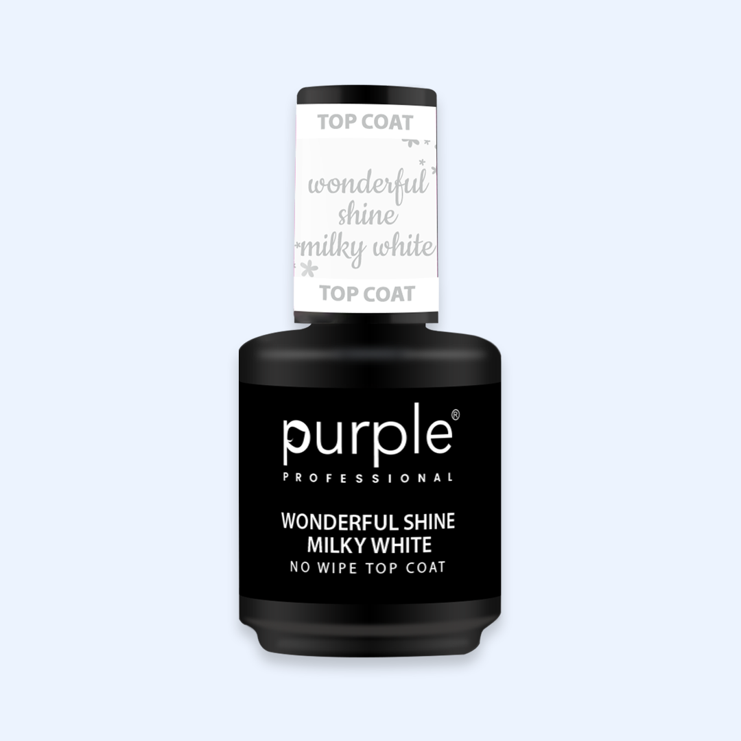 Wonderful Shine Milky White - Top Coat No Wipe Purple