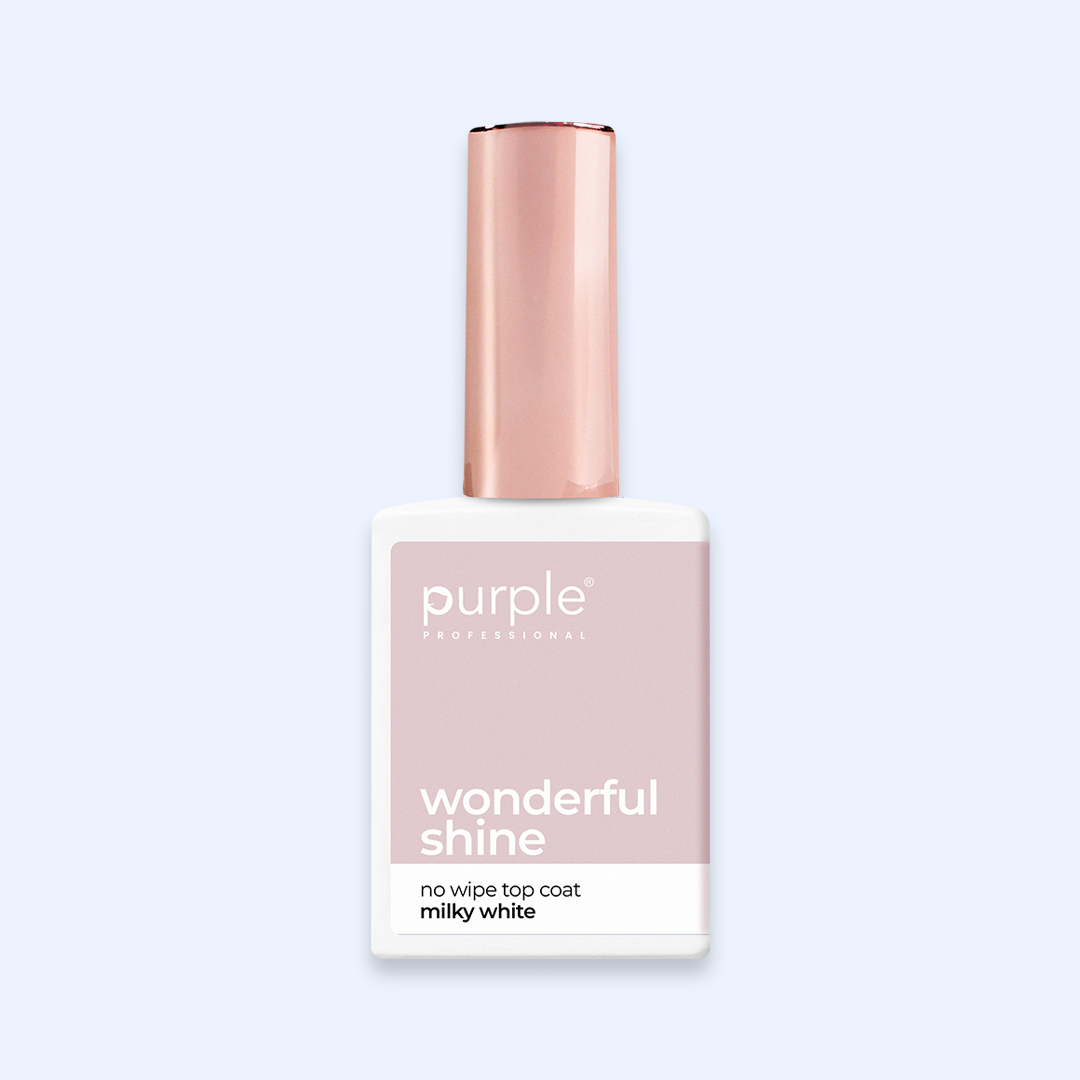 Wonderful Shine Milky White - Top Coat No Wipe Purple
