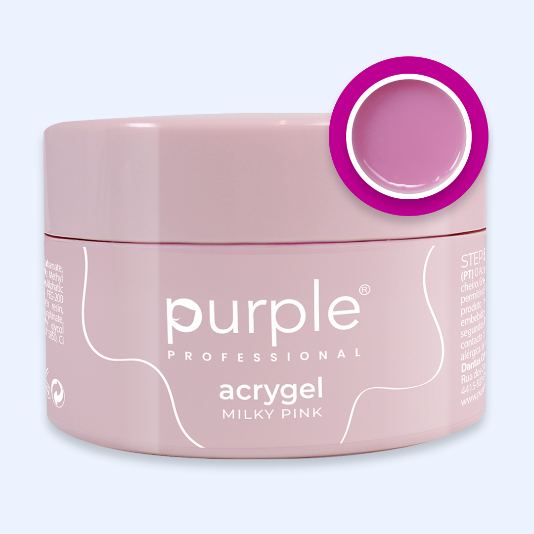 Acrygel Combi Milky Pink - Purple
