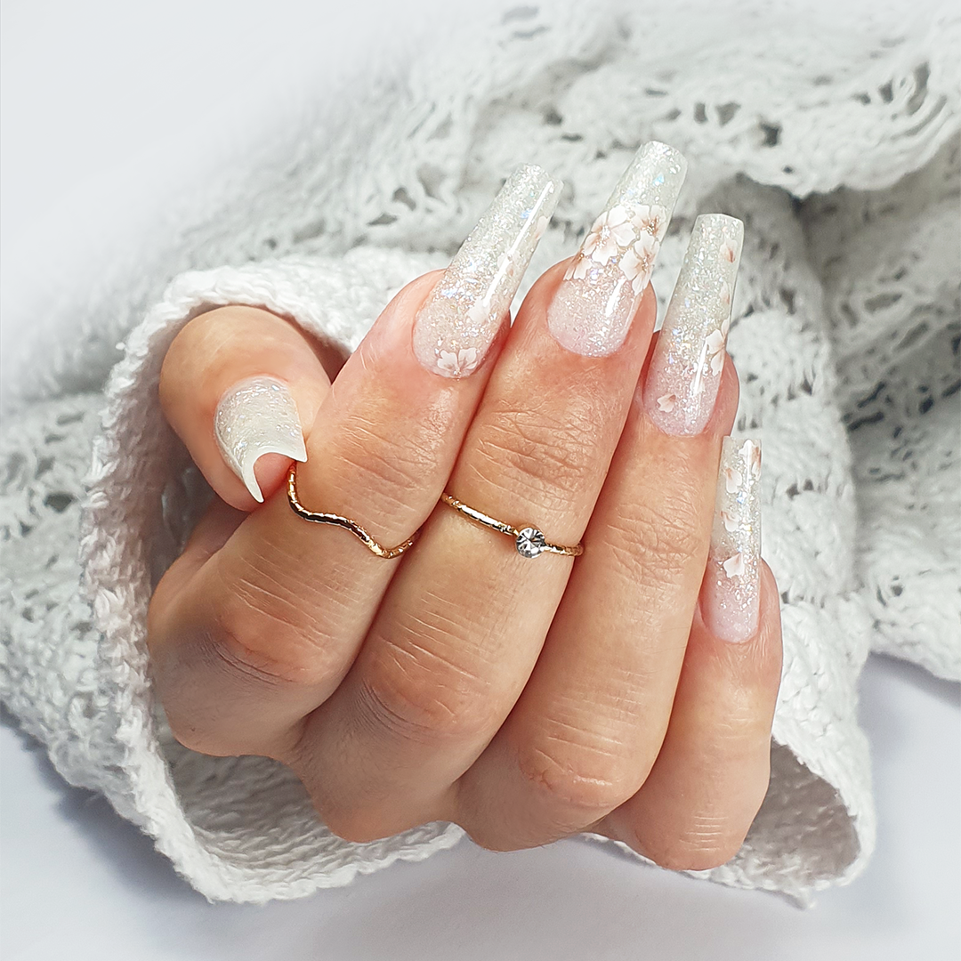 Acrygel Combi White Mix Extreme Glitter - Purple