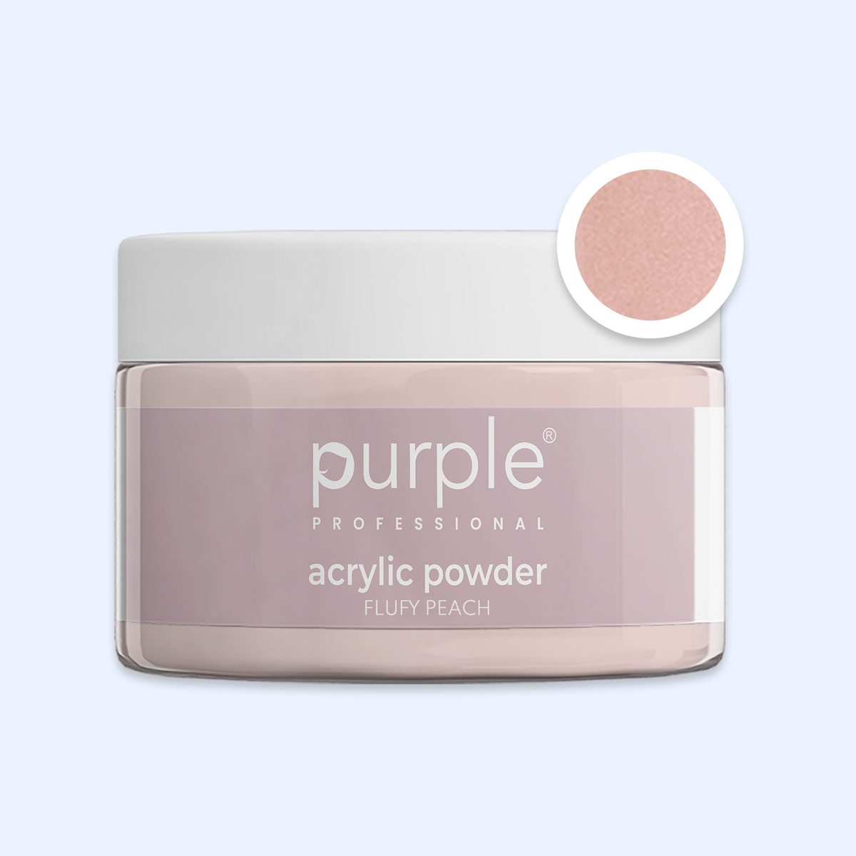 Queen Acrylic Powder Fluffy Peach - Purple
