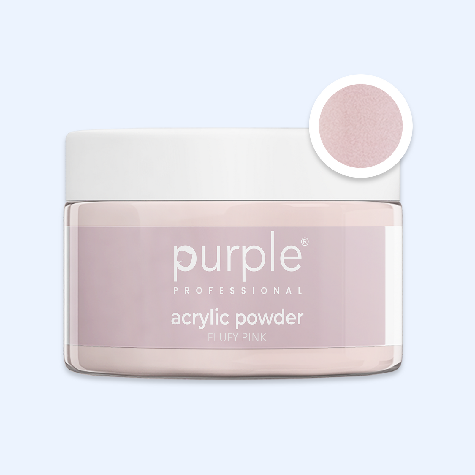 Queen Acrylic Powder Fluffy Pink - Purple