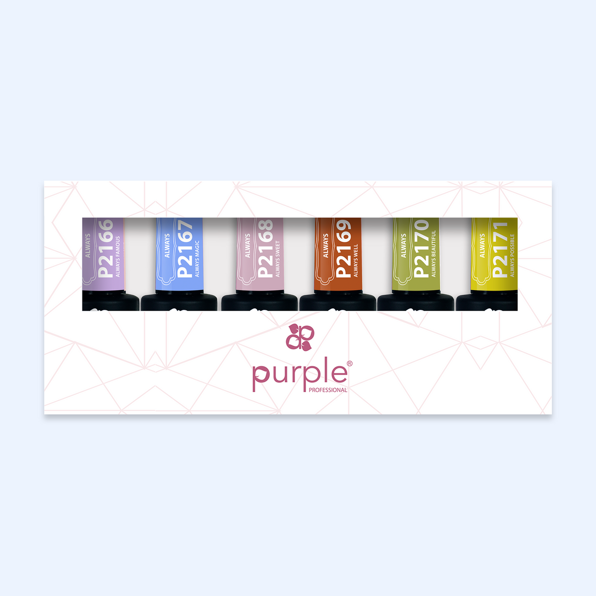 Verniz Gel Purple - Caixa Coleção Always 6uni.