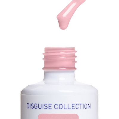 Textura e cor do American Creator Color Gel Disguise Collection D junto ao frasco aberto
