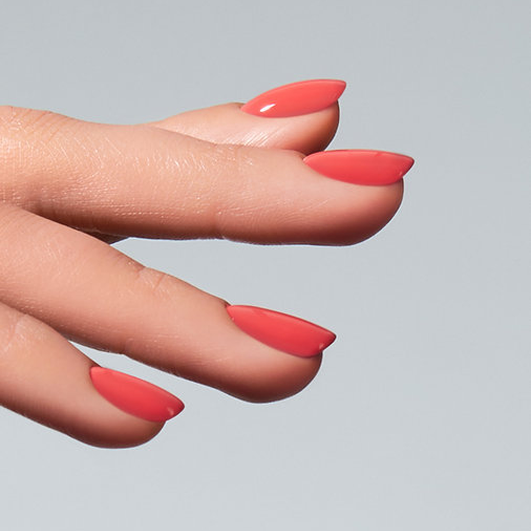 Resultado do American Creator Color Gel Wish aplicado em unhas de acabamento brilhante