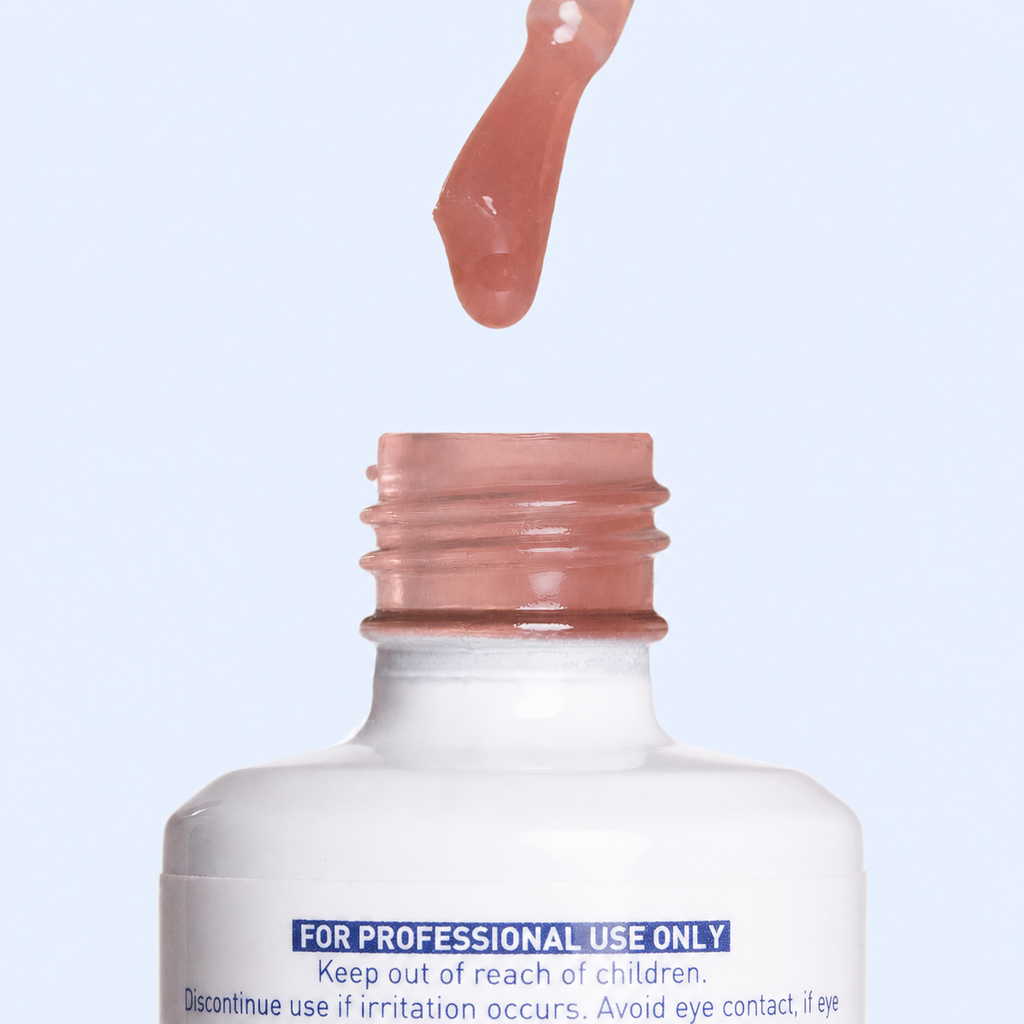 Pincel e frasco Base Gel Joyful American Creator castanho rosado