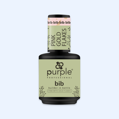 BIB - Builder in a Bottle Pink with Gold Flakes - Purple