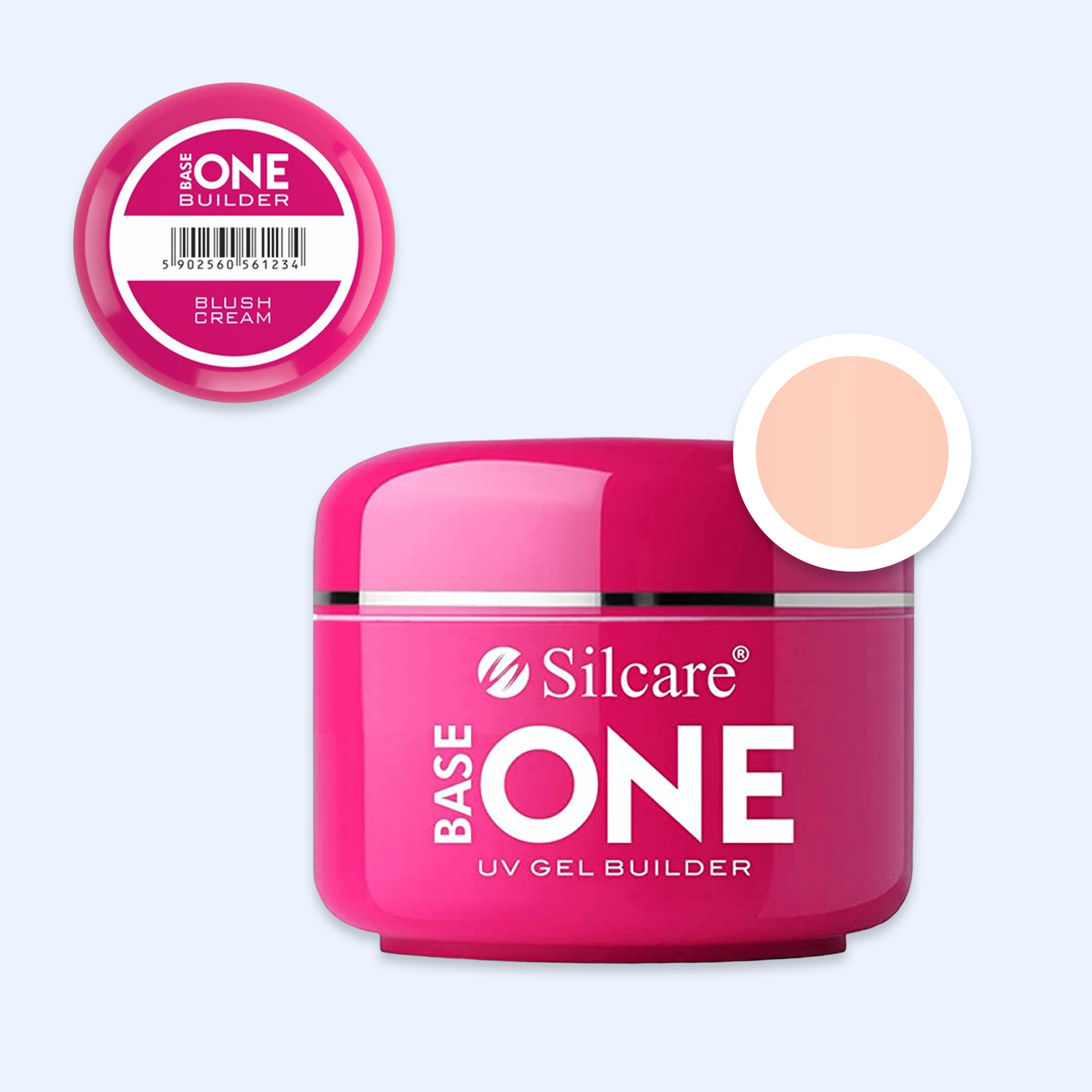 Gel Base One Blush Cream - Silcare