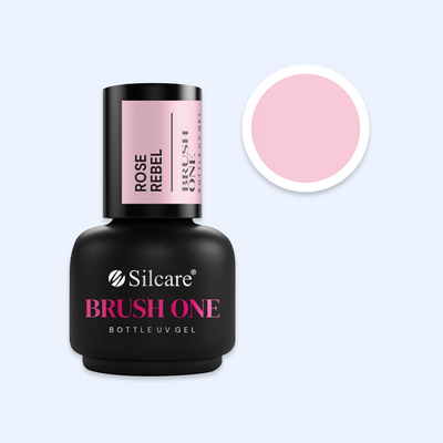 Brush One Bottle Gel Silcare - Rose Rebel