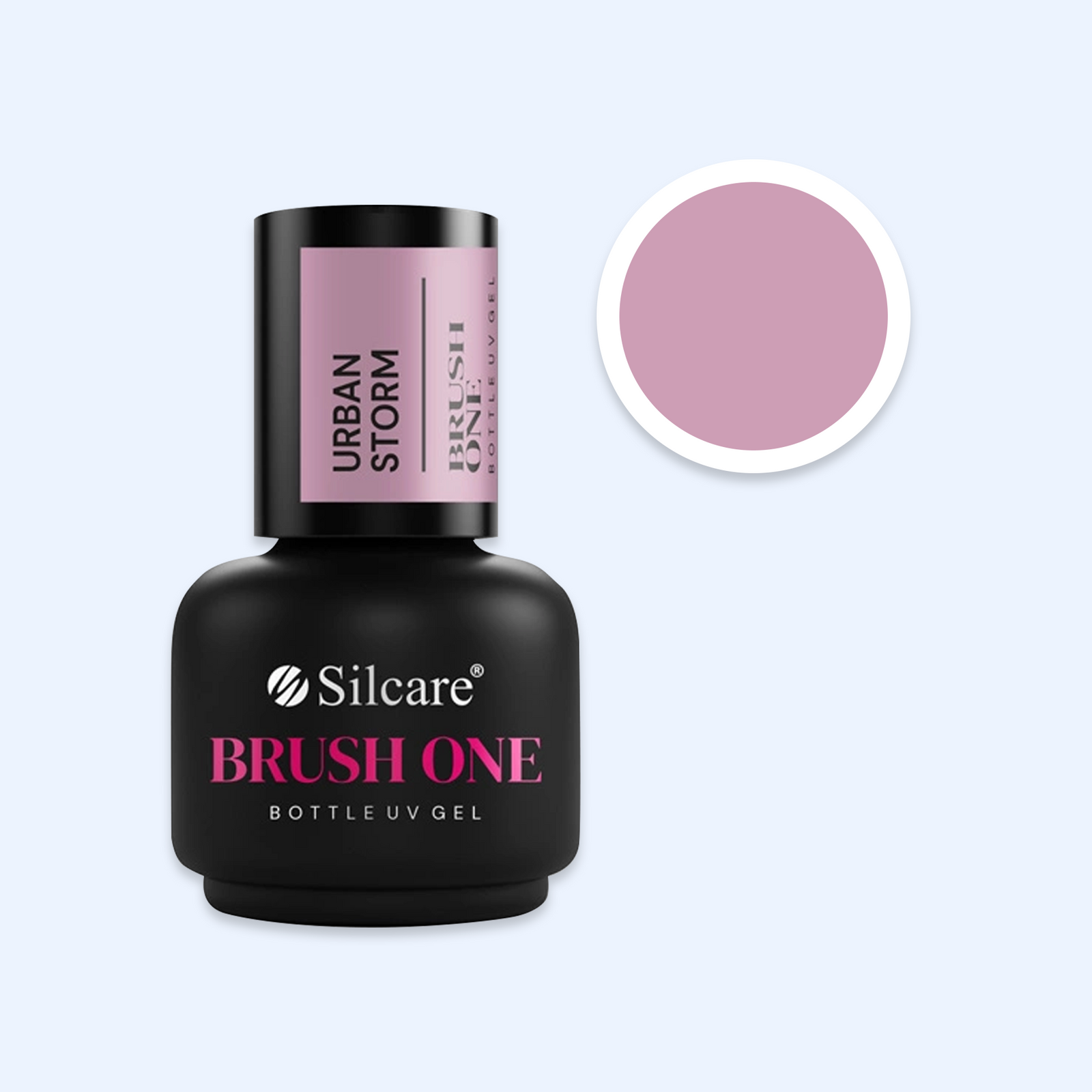 Brush One Bottle Gel Silcare - Urban Storm