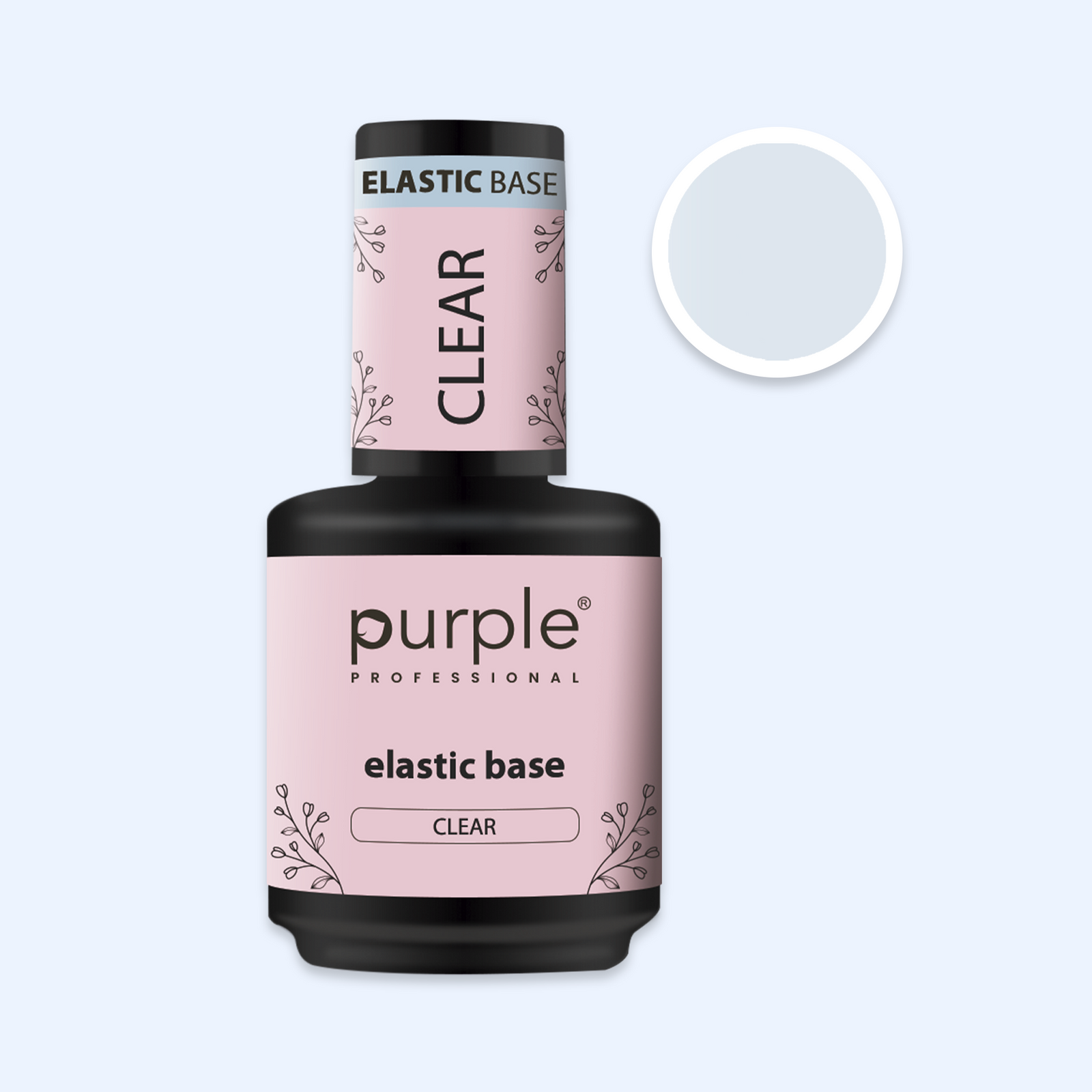 Elastic Base Purple - Clear