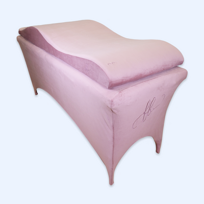Kit Capa para marquesa de veludo + Capa para colchão FB - Rosa Velho