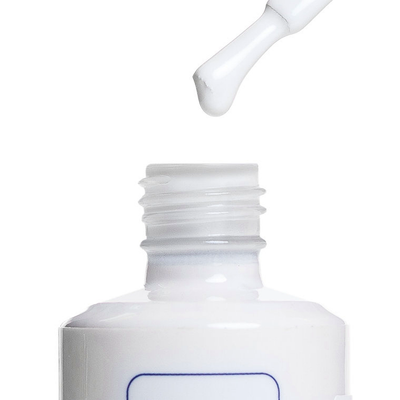 Pincel com textura do Color Gel Absolute White American Creator branco opaco