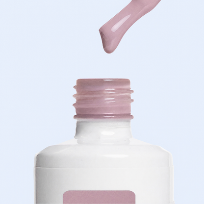 Pincel e textura do Color Gel Assurance American Creator rosa malva palido