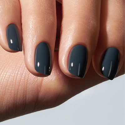 Unhas com Color Gel Dolphin American Creator azul petróleo brilhante