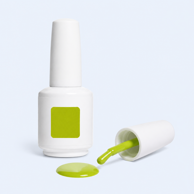 Frasco e aplicador Color Gel Grasshopper American Creator com swatch verde lima