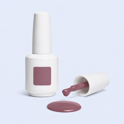 Frasco e swatch do Color Gel Insistence American Creator malva berry
