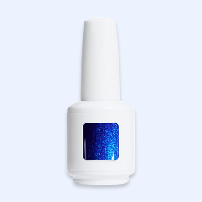 Color Gel Marine American Creator 15ml com amostra azul eletrico glitter